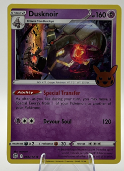 Dusknoir 062/172 Trick or Trade Holo Pokemon Card - Image 1