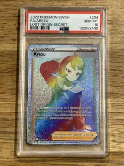 GRADED PSA 10 2022 Pokemon SWSH FA/Arezu Lost Origin-Secret #204 - Image 1