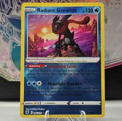Pokemon TCG Radiant Greninja Astral Radiance 046/189 Holo Radiant Rare NM! - Image 1