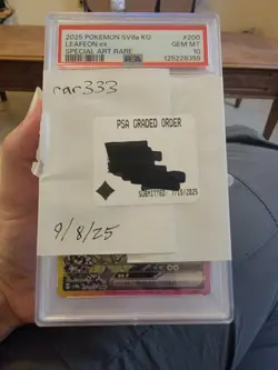Pokemon TCG ***PSA 10*** Eevee ex SAR 224/187 SV8a Terastal Festival **Korean** - Image 2