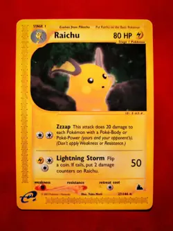 Raichu 27/144 Skyridge Non Holo Rare Pokemon TCG - Image 1