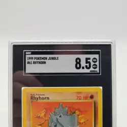 Rhyhorn Pokemon 1999 Jungle - 61/64 SGC Graded 8.5 NM/MINT+ - Image 3