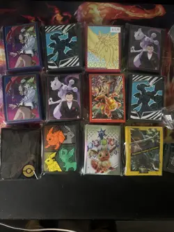 HUGE Pokemon TCG Extras lot 12 Packs Of Sleeve Dice And More - Image 1