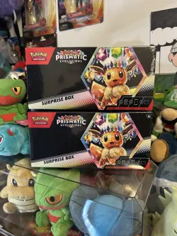 Pokemon TCG Scarlet & Violet Prismatic Evolutions Surprise Box - Lot of 2 SEALED - Image 1
