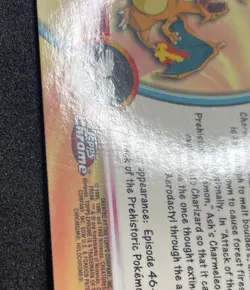 Pokemon Topps Chrome Charizard #06 Series 1 *LP 2000 TV Animation Edition - Image 5