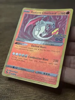 Radiant Charizard 011/078 Pokemon GO Holo TCG Near Mint Condition NM - Image 4
