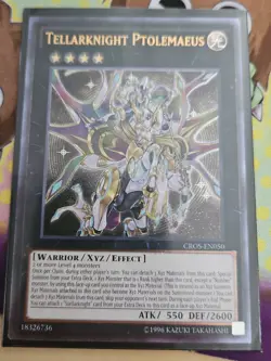 Yugioh Tellarknight Ptolemaeus CROS-EN050 Ultimate Rare Unl Ed NM - Image 1