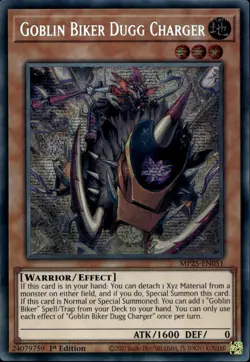 Goblin Biker Dugg Charger 1st Prismatic Secret MP25-EN051 Yu-Gi-Oh! - Image 1