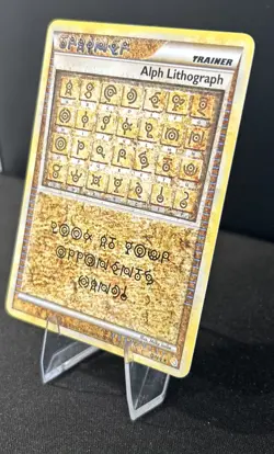 Pokemon TCG Alph Lithograph HeartGold SoulSilver Rare Card ONE - Image 2