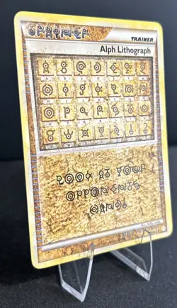 Pokemon TCG Alph Lithograph HeartGold SoulSilver Rare Card ONE - Image 3