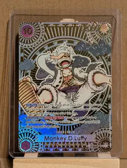 Golden Gear 5 Monkey D Luffy Custom Card Proxy Textured OP05-119 High Quality - Image 1