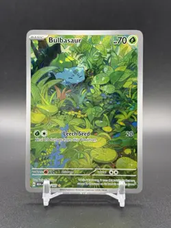 Bulbasaur 166/165 Sv: Scarlet & Violet 151 Illustration Rare Card Pokemon TCG - Image 1