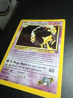 Sabrina's Alakazam 16/132 Gym Challenge Holo Rare Pokemon Card - Image 2
