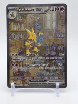 Pokemon Alakazam EX TCG Scarlet & Violet Card 201/165 Near Mint Condition - Image 1