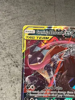 Pokemon Unbroken Bonds Greninja & Zoroark GX Holo Card 107/214 - Image 2