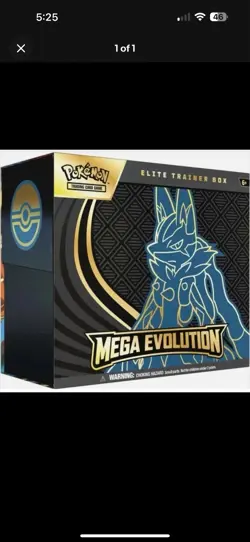 Pokemon Trading Card Game TCG Mega Evolution Elite Trainer Box ETB Lucario NEW - Image 1