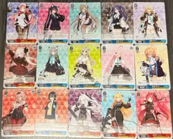 Weiss Schwarz Blue Archive Waifu Card Lot Of 15 Binder Cards Japanese - Image 1