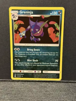 Greninja Charizard Shadow 117/214 LP+ Holo Unbroken Bonds Pokemon Card - Image 1