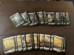 Mtg Full Art Land Lot 250+ From Different Sets - Image 3