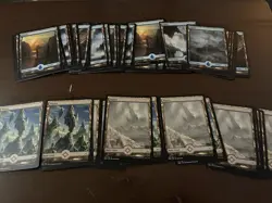 Mtg Full Art Land Lot 250+ From Different Sets - Image 4