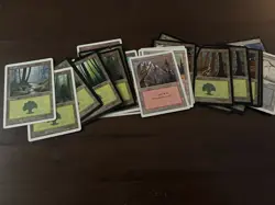 Mtg Full Art Land Lot 250+ From Different Sets - Image 5