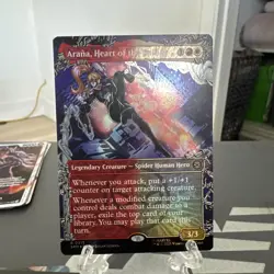 Arana, Heart of the Spider Borderless Foil Marvel's Spider-Man MTG Magic - Image 1