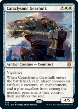Mint/Near-Mint, English - 4 x MTG Cataclysmic Gearhulk Commander: Adventures in - Image 1
