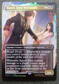 Mtg Rare Individual Winning Promo Seed Mercenary Squall Borderless Foil - Image 1