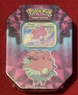 Pokemon 2019 Strong Bonds Blissey Tin Sealed Pokemon TCG - Image 1