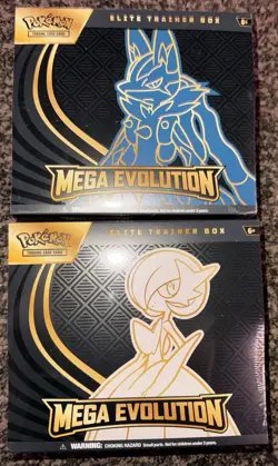 Pokemon Mega Evolution Regular ETB Set Lucario & Gardevoir In Hand Fast Ship - Image 1
