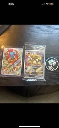 Pokemon Center STAMPED Mega Evolution Promo cards Riolu and Alakazam sealed - Image 1
