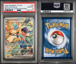 2025 POKEMON JTG EN-JOURNEY TOGETHER SPECIAL ILLUSTRATION HOP'S ZACIAN EX PSA 10 - Image 3