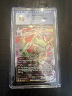 Pokemon 2021 SWSH Evolving Skies Full Art Rayquaza VMAX #111 CGC 10 Pristine - Image 1