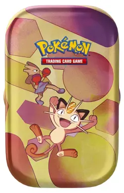 Pokemon TCG Scarlet & Violet 151 Mini Tin Meowth and Hitmonchan Sealed Brand New - Image 1