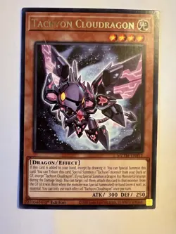 Yugioh! Tachyon Cloudragon MZTM-EN012 Maze Of The Master Rare 1st Ed NM - Image 1