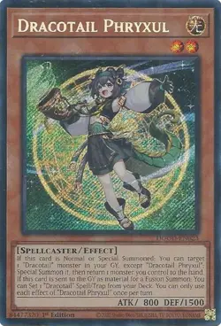 Dracotail Phryxul DOOD-EN023 1st Edition Secret Rare NM YUGIOH - Image 1