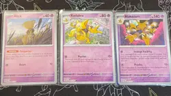 Abra, Kadabra, Alakazam (Regular, Reverse Holo, Holo) 6 Total Cards Pokemon Tcg - Image 1