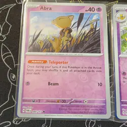Abra, Kadabra, Alakazam (Regular, Reverse Holo, Holo) 6 Total Cards Pokemon Tcg - Image 2