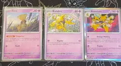 Abra, Kadabra, Alakazam (Regular, Reverse Holo, Holo) 6 Total Cards Pokemon Tcg - Image 5