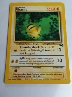 Pikachu #27 Black Star PROMO Pokemon Card MINT - Image 1