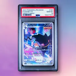 Banette - PSA 10 - VMAX Climax s8b 197/184 CHR Character Rare Pokemon Card - Image 1