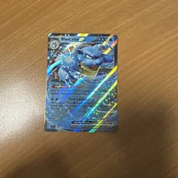 Pokemon TCG Blastoise EX 030/142 Stellar Crown Ultra Rare Holo Card NM Condition - Image 1