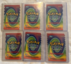 Pokemon Topps Series 1 Die-Cut cards Blastoise Venusaur Dragonite Pack Fresh - Image 2