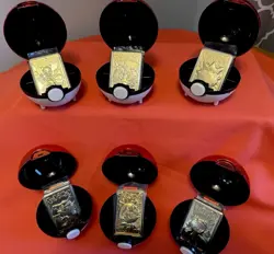 Pokemon 1999 Burger King Promo 23Kt Gold Cards - Full Set Plus Display Box - Image 4