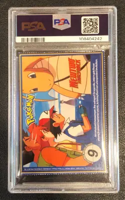 Ditto Pokemon #132 1999 Burger King Perforated PSA 8 Near Mint! Graded Game Card - Image 2