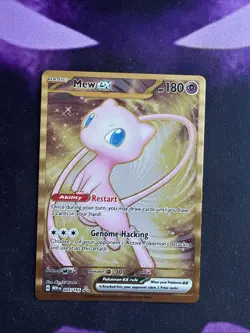Pokemon TCG Mew EX Metal Gold NM 205/165 Scarlet & Violet 151 Promo Card - Image 1