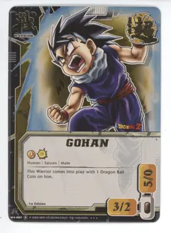 Bandai Dragon Ball Z Card CCG Gohan WA-007 Super Rare - Image 1