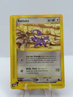 💥 Pokemon TCG Rattata 90/144 Non Holo E-Series Skyridge 2003 Vintage Card - Image 1