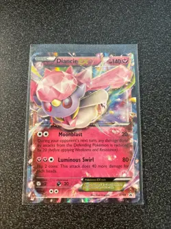 Diancie EX XY43 Black Star Promo Pokemon Card MP - Image 1