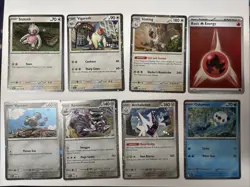 8 Card Pokemon Lot Holo Mixed Sets Mixed Rarities Cosmos Holo, Black Star Promo - Image 1